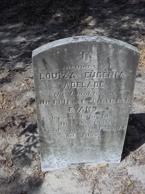 Headstone for Evans, Louiza Eugenia Adelade